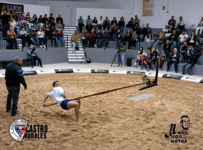 Marcos Santana, este jueves durante su exhibición en el Memorial Juan León (Foto TA)